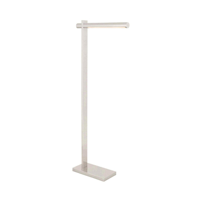 Axis LED Floor Lamp in Polished Nickel.