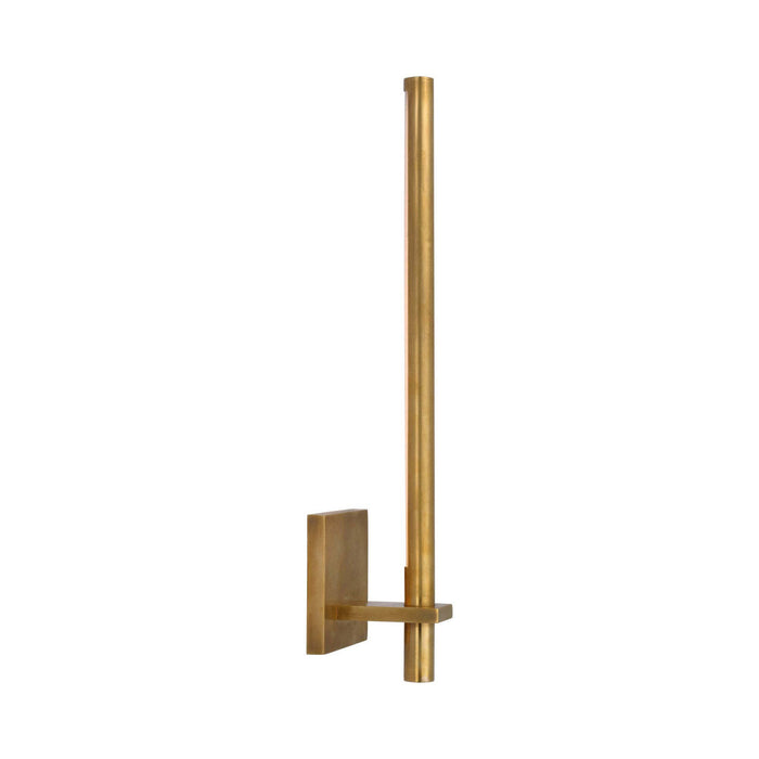 Axis LED Wall Light in Antique-Burnished Brass.