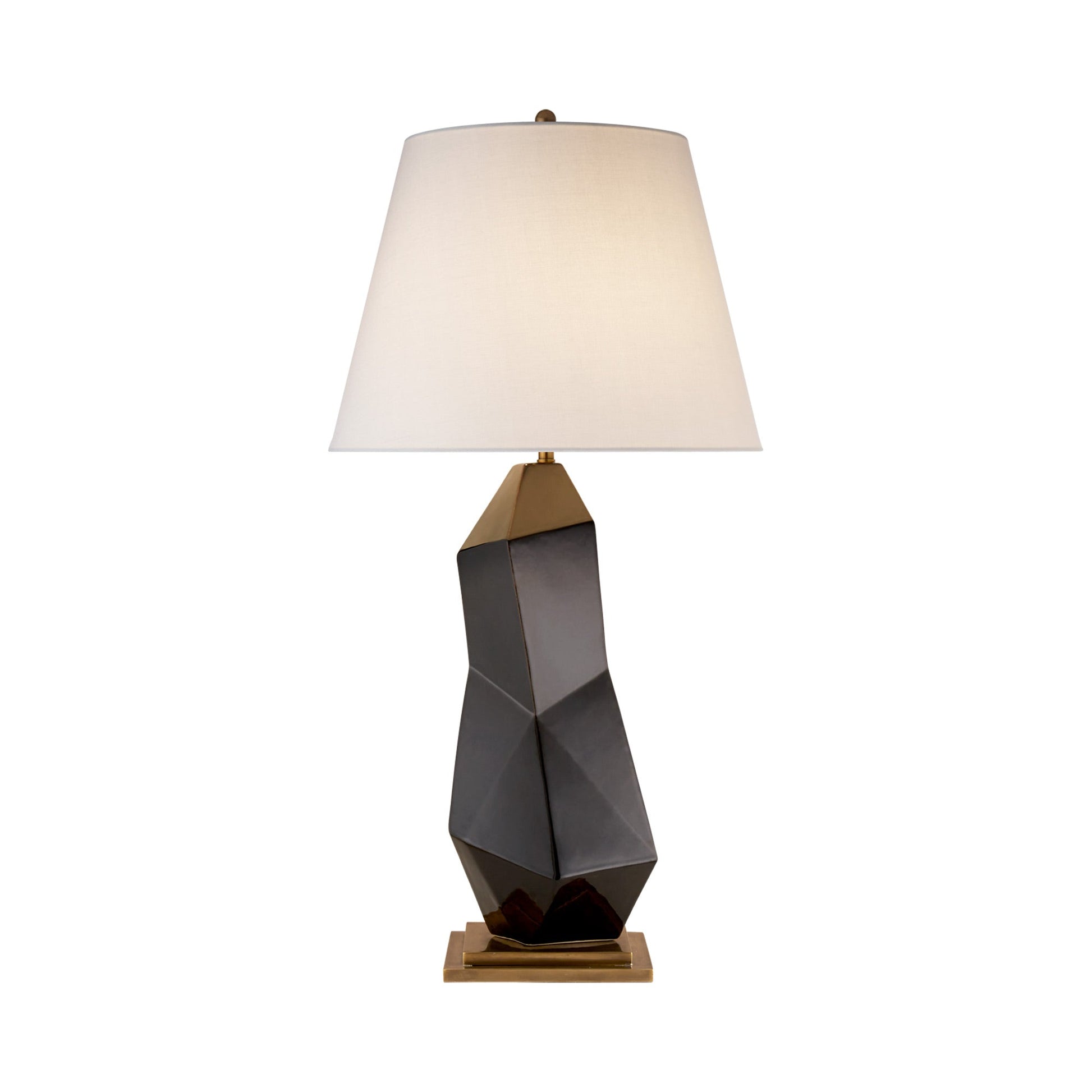 Bayliss Table Lamp in Black Porcelain.