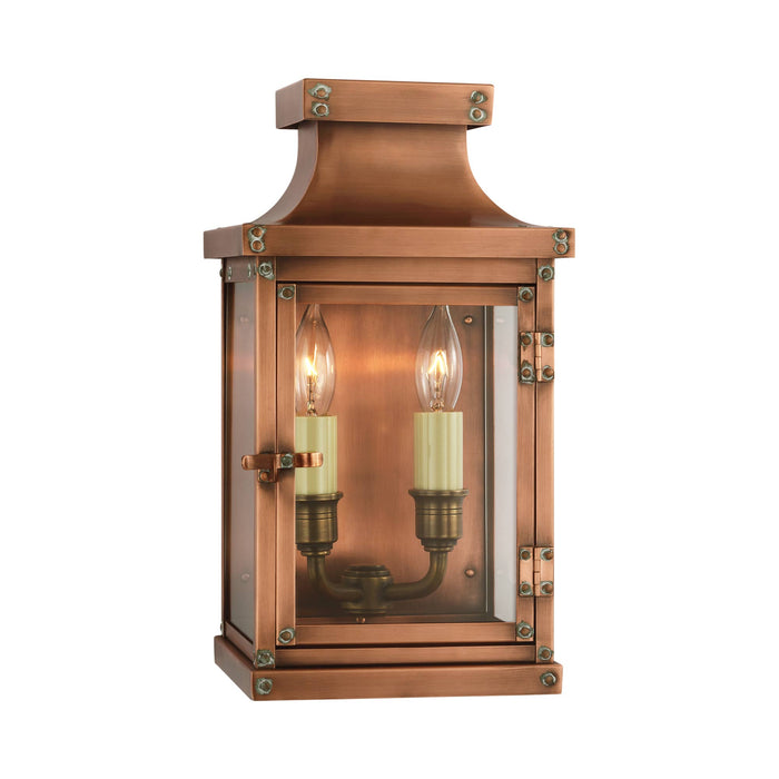 Bedford Outdoor Wall Light in Natural Copper (Small).