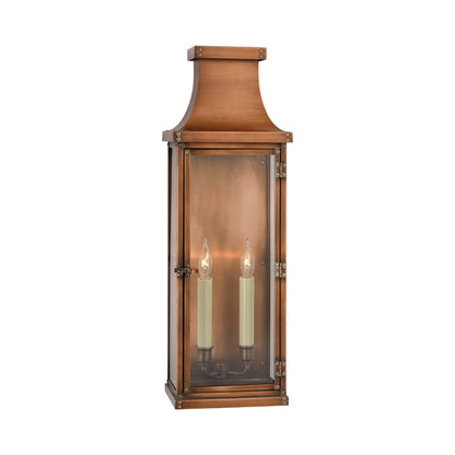 Bedford Outdoor Wall Light in Natural Copper (Large).