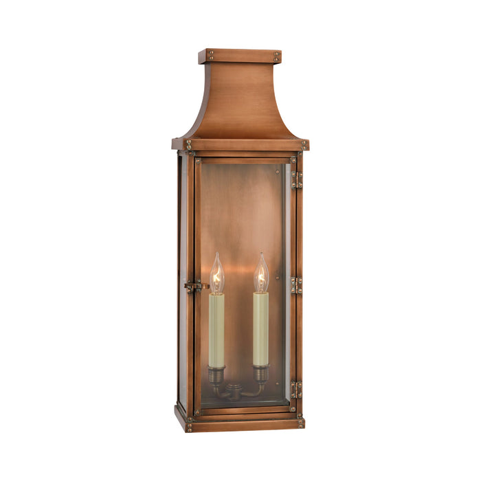 Bedford Outdoor Wall Light in Natural Copper (Large).