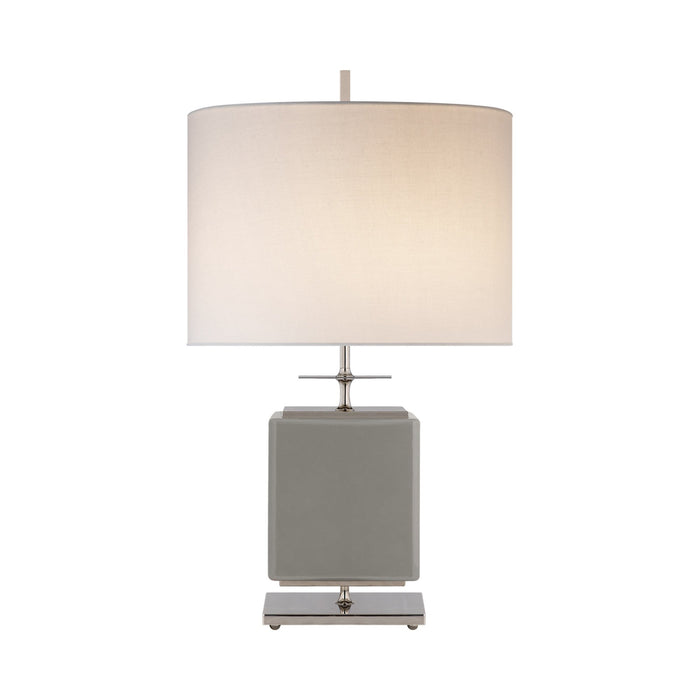 Beekman Table Lamp in Wide/Grey.