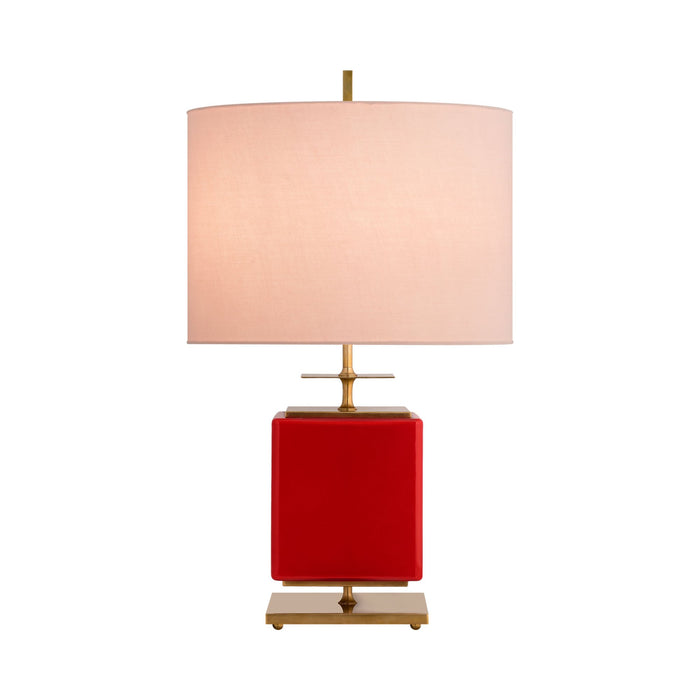 Beekman Table Lamp in Wide/Maraschino.