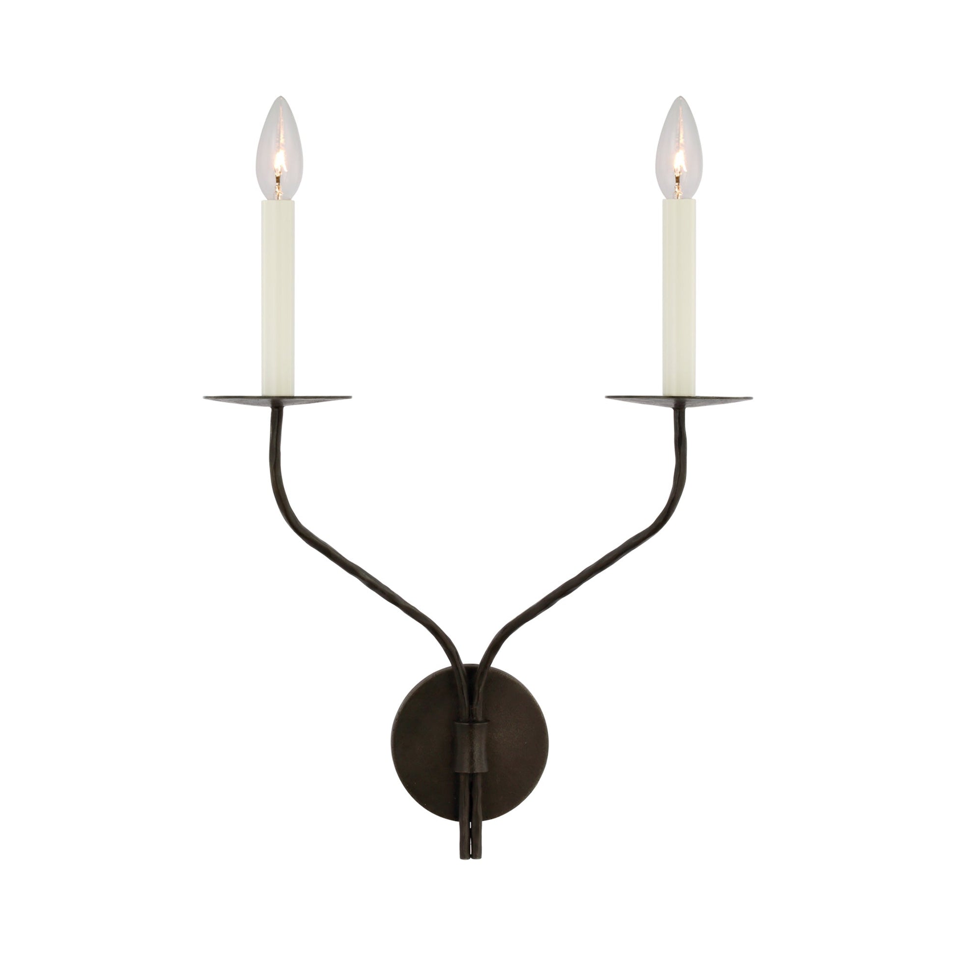 Belfair LED Wall Light in Aged Iron (2-Light).