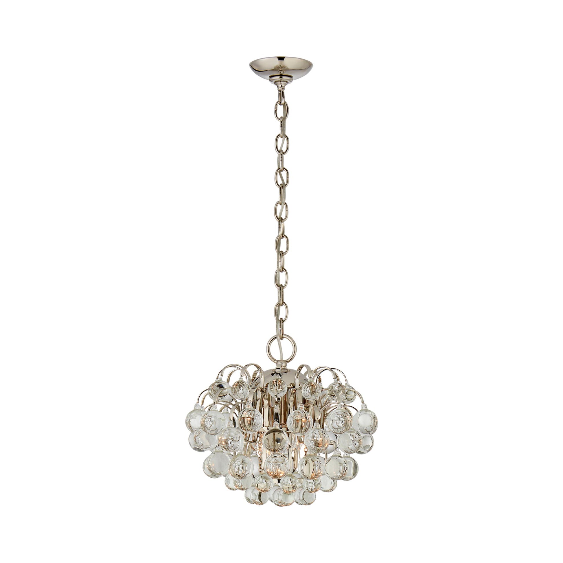 Bellvale Chandelier in Polished Nickel.