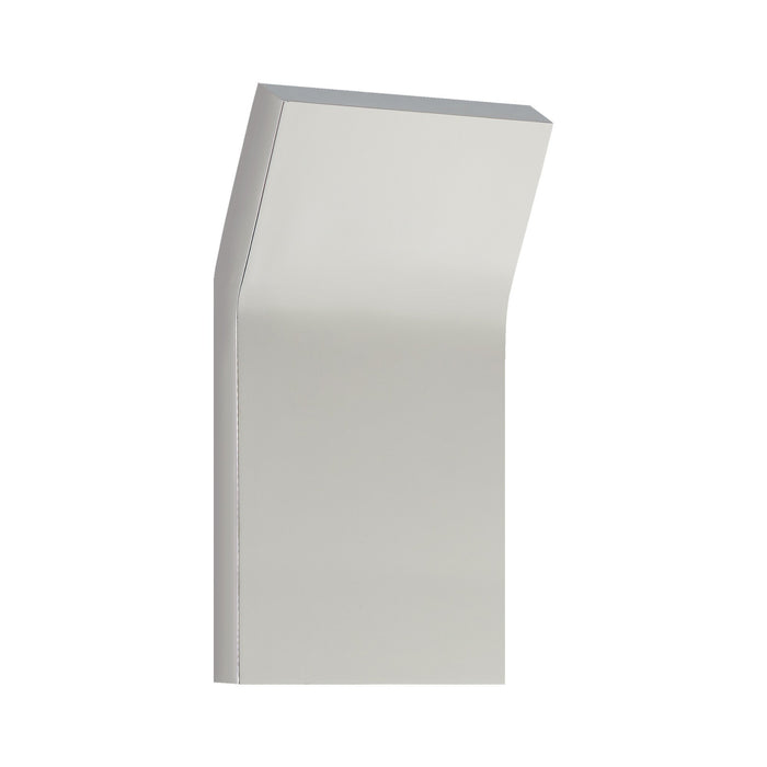 Bend Outdoor LED Wall Light in Polished Nickel (8-Inch).