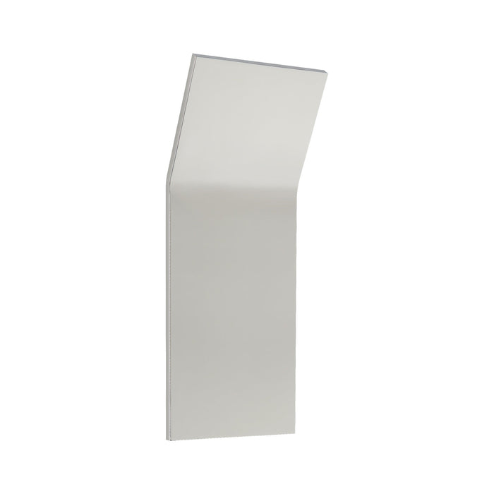 Bend Outdoor LED Wall Light in Polished Nickel (20-Inch).