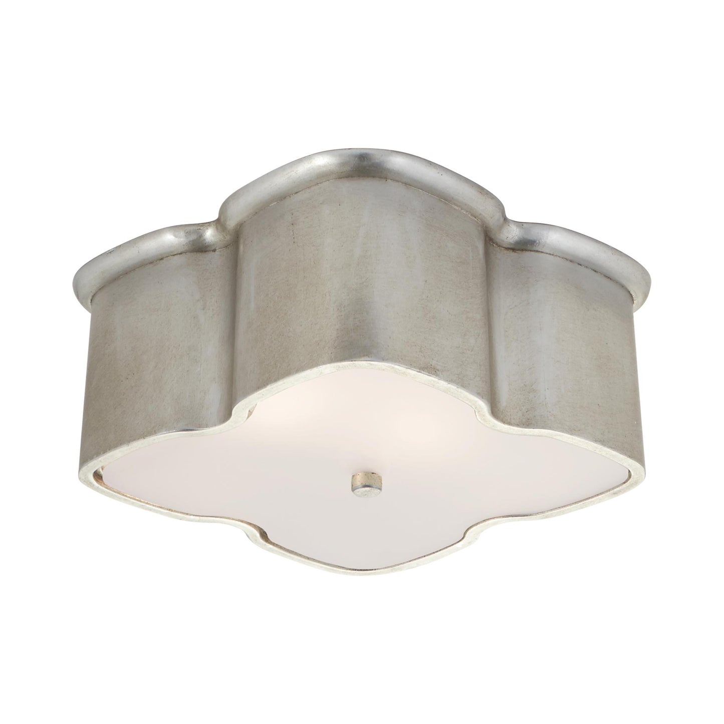 Bolsena Flush Mount Ceiling Light in Burnished Silver Leaf.