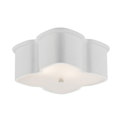 Bolsena Flush Mount Ceiling Light in Plaster White.