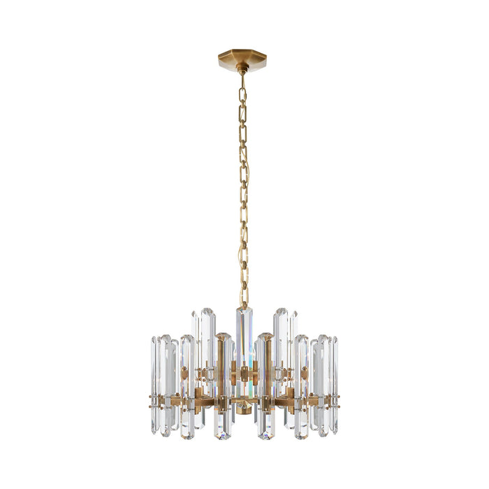 Bonnington Chandelier in Hand-Rubbed Antique Brass (Small).