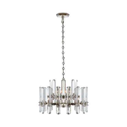 Bonnington Chandelier in Polished Nickel/Crystal (Small).