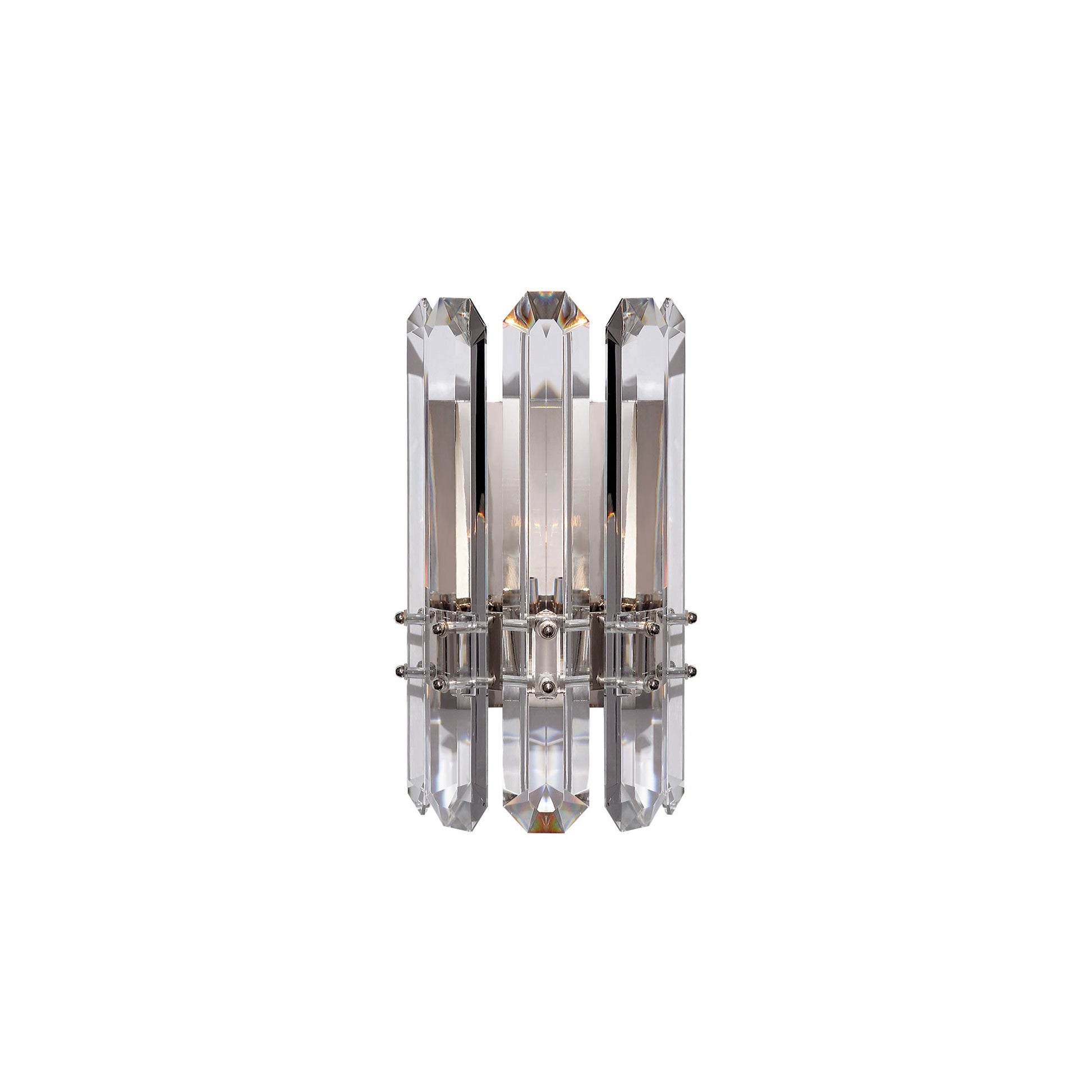 Bonnington Wall Light in Polished Nickel/Crystal (Small).