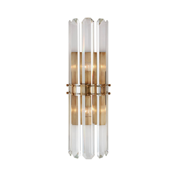 Bonnington Wall Light in Hand-Rubbed Antique Brass/Crystal (Large).
