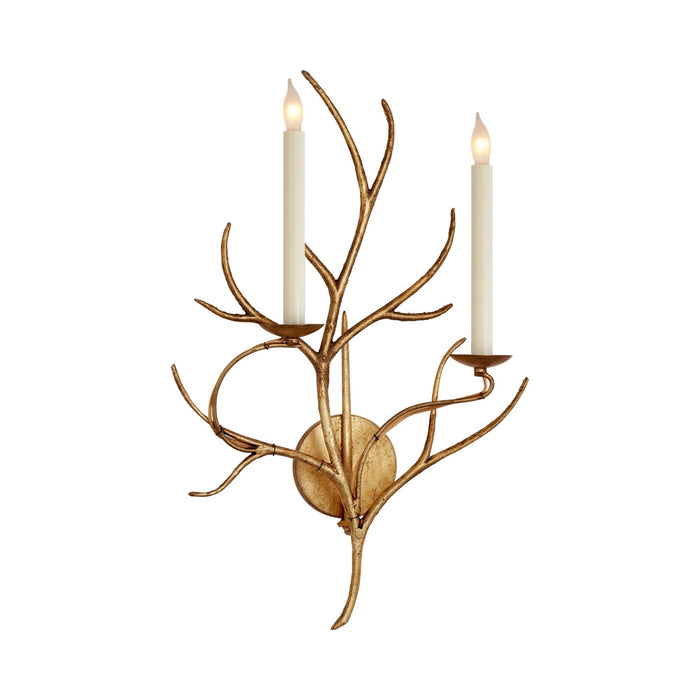 Branch Wall Light in Gilded Iron.