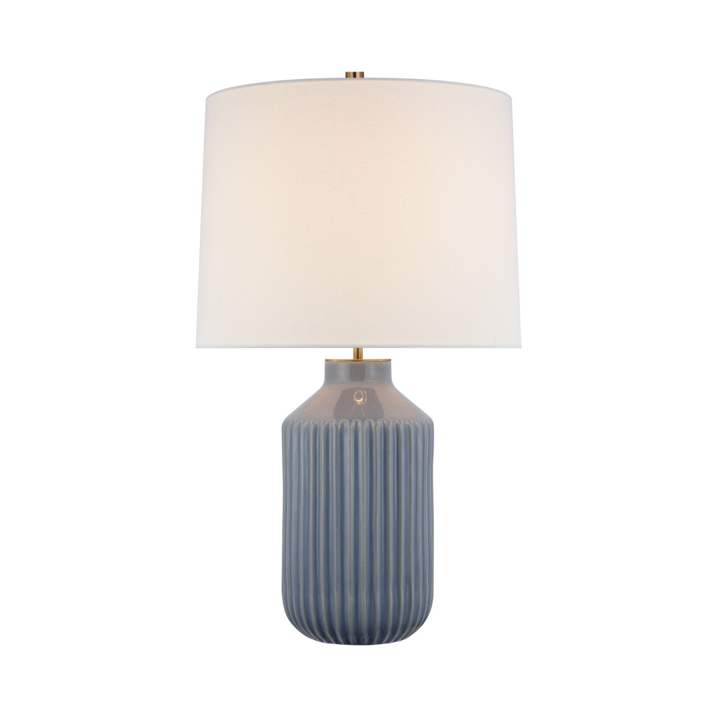 Braylen LED Table Lamp in Polar Blue Crackle.