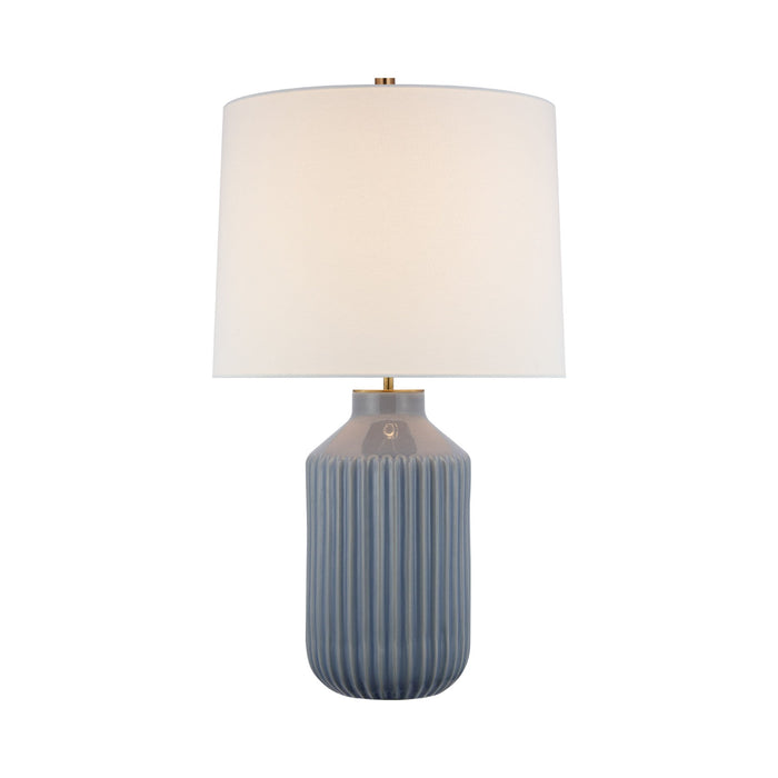 Braylen LED Table Lamp in Polar Blue Crackle.