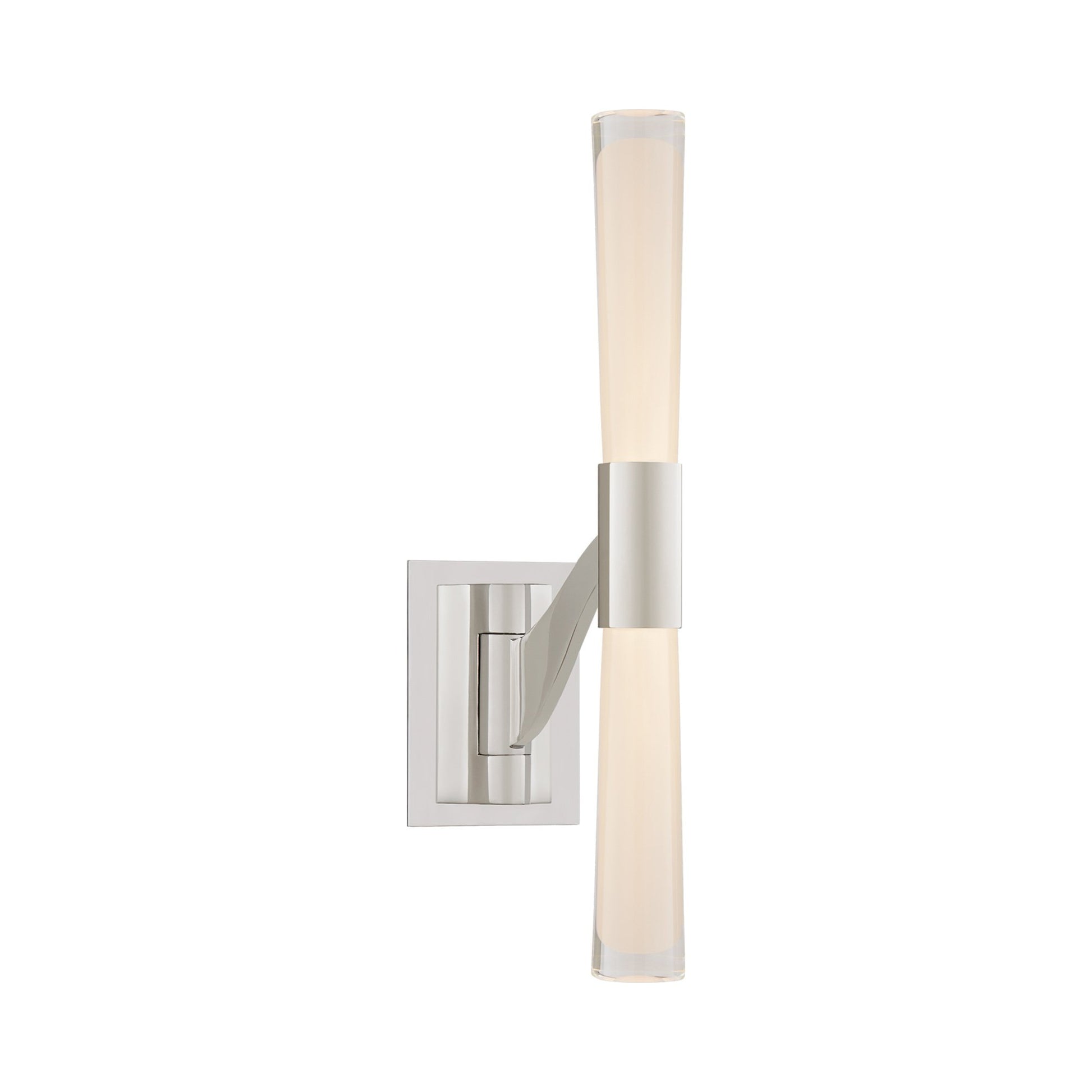 Brenta LED Single Wall Light in Polished Nickel.