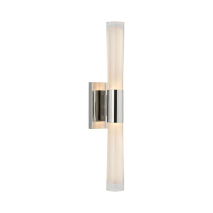 Brenta LED Wall Light in Polished Nickel.