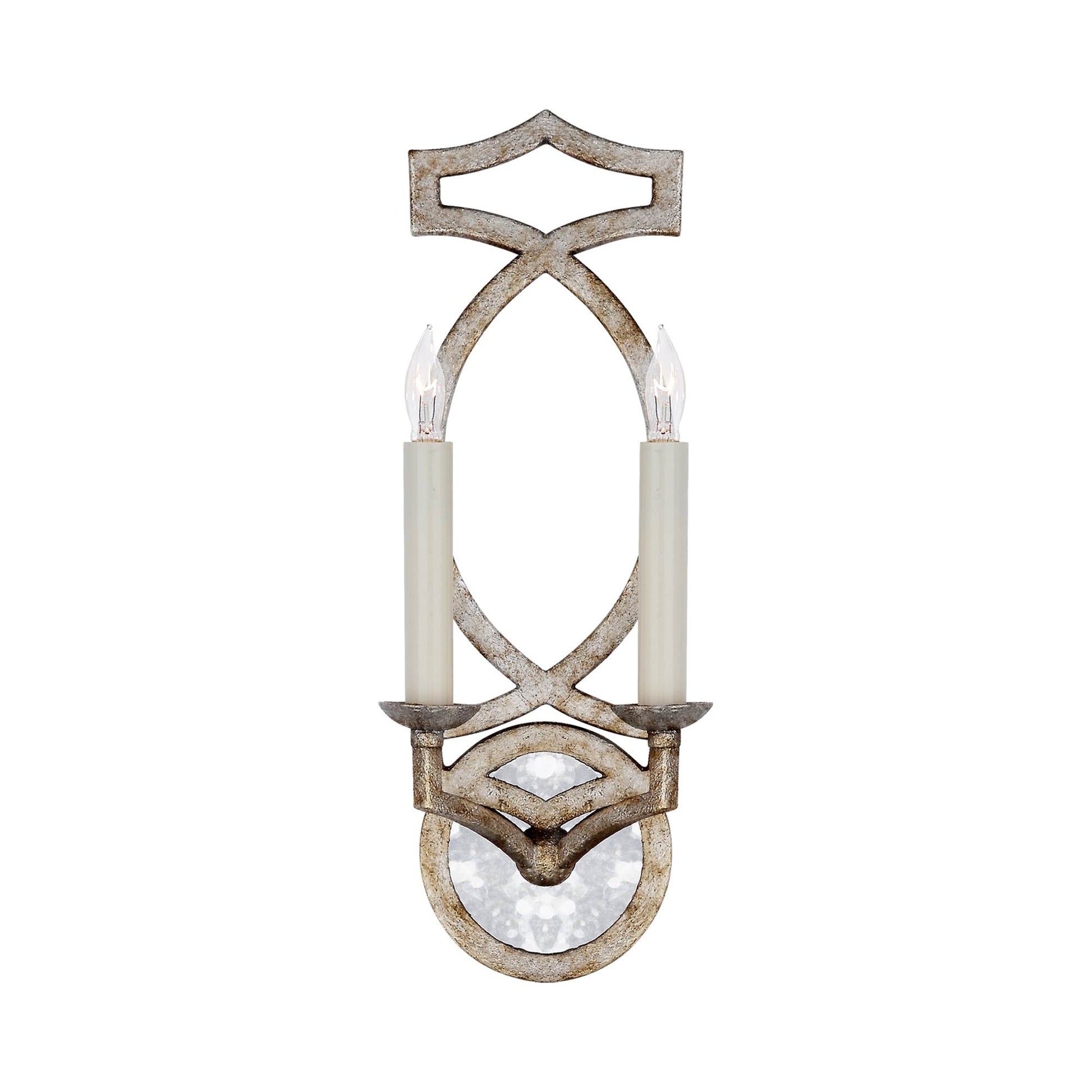 Brittany Wall Light in Venetian Silver.