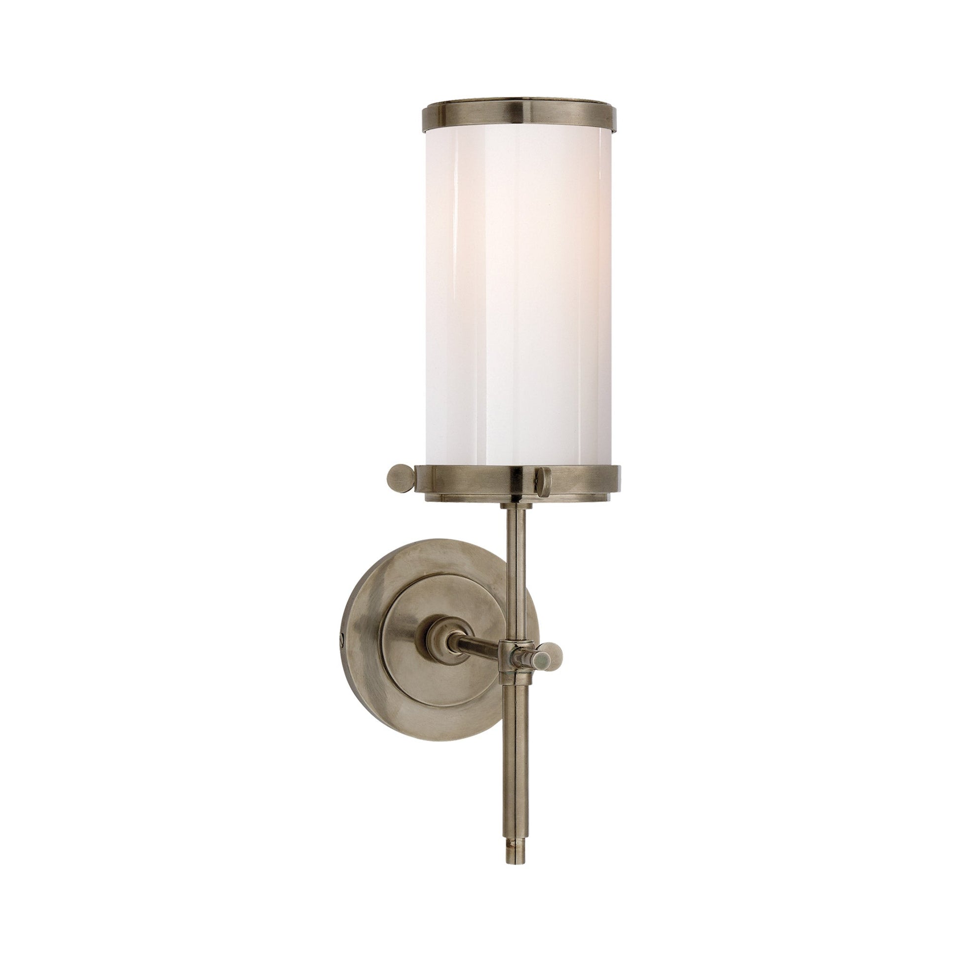 Bryant Bath Wall Light in Antique Nickel.