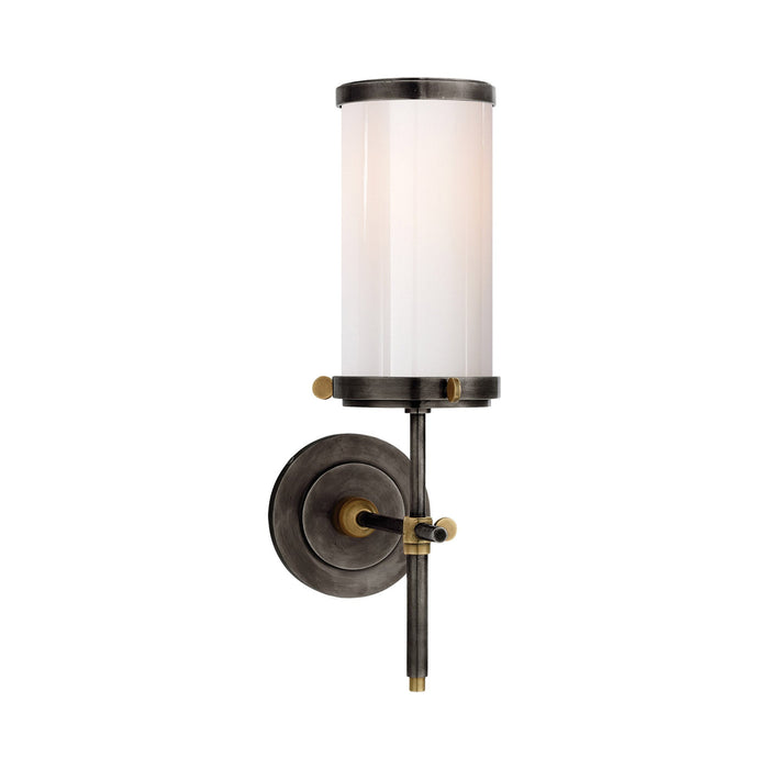 Bryant Bath Wall Light in Bronze/Hand-Rubbed Antique Brass.