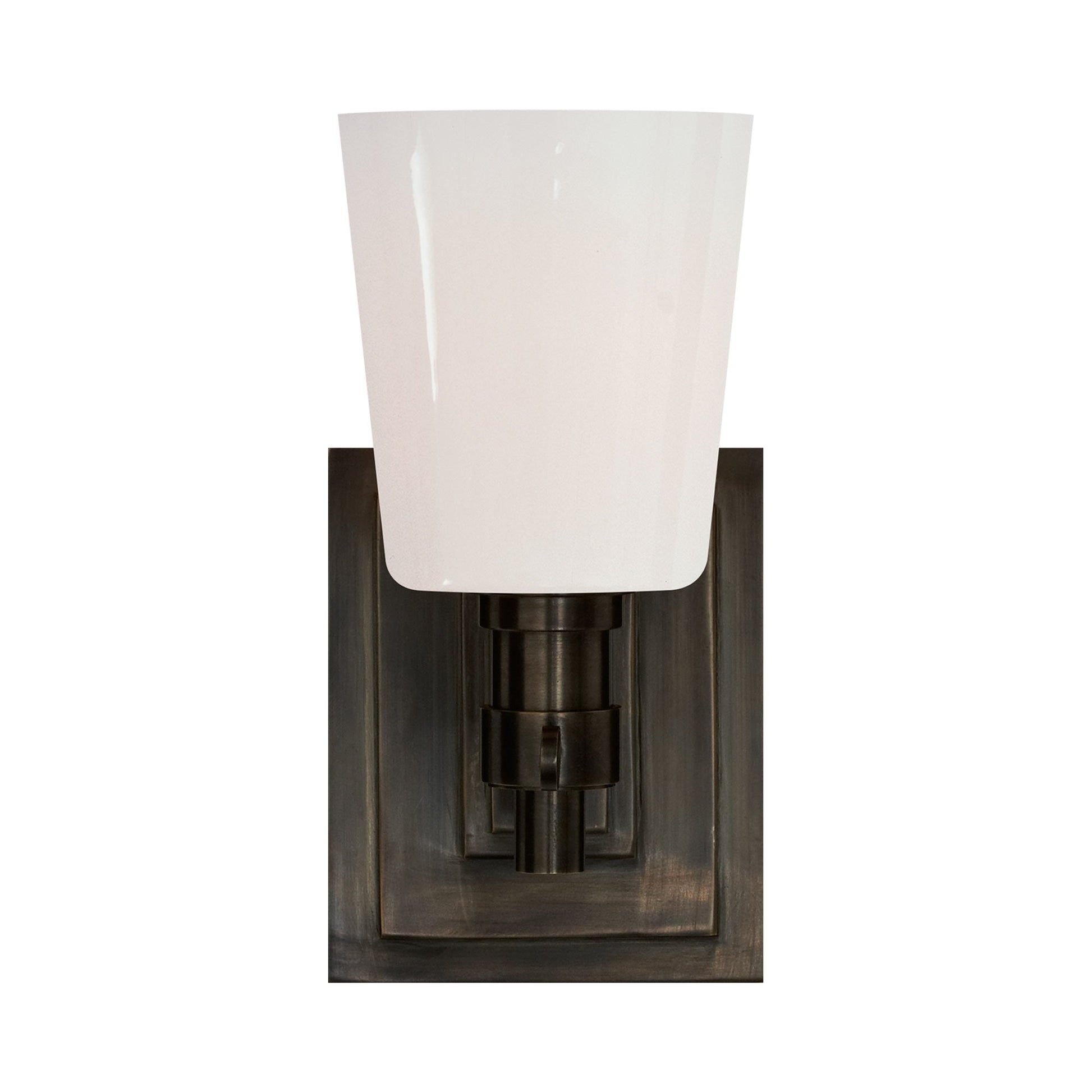 Bryant Single Bath Wall Light in Bronze.