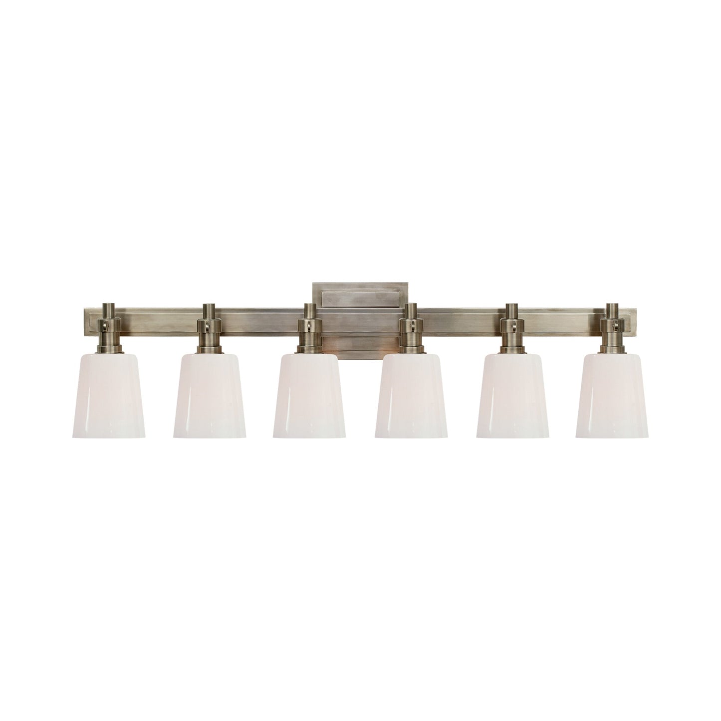 Bryant Vanity Wall Light in Antique Nickel (6-Light).