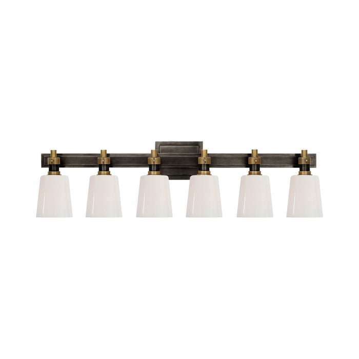 Bryant Vanity Wall Light in Bronze/Hand-Rubbed Antique Brass (6-Light).