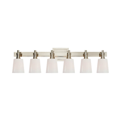 Bryant Vanity Wall Light in Polished Nickel (6-Light).