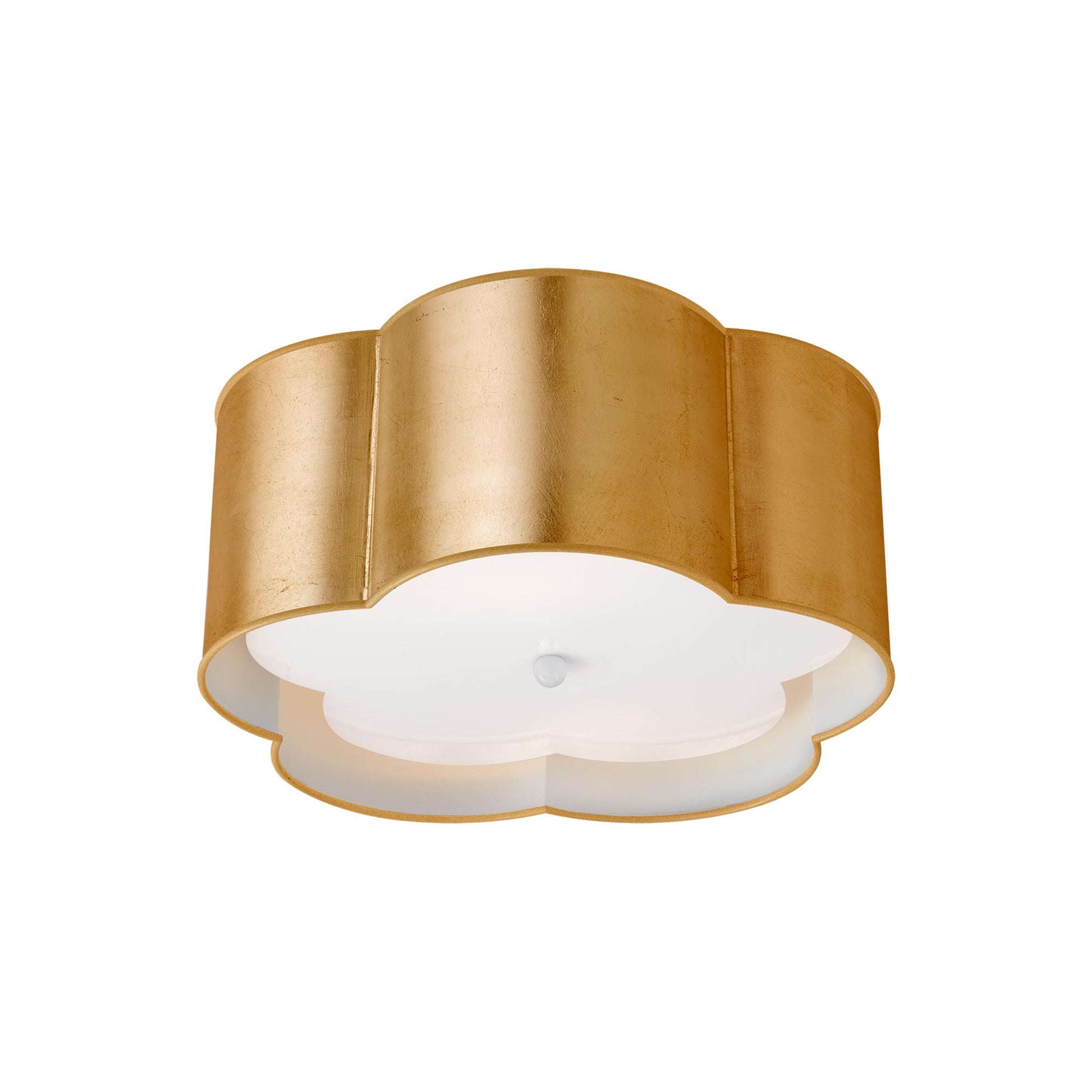 Bryce Flower Flushmount Ceiling Light in Gild (Medium).