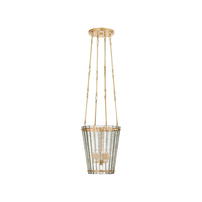 Cadence Chandelier in Hand-Rubbed Antique Brass (Small).