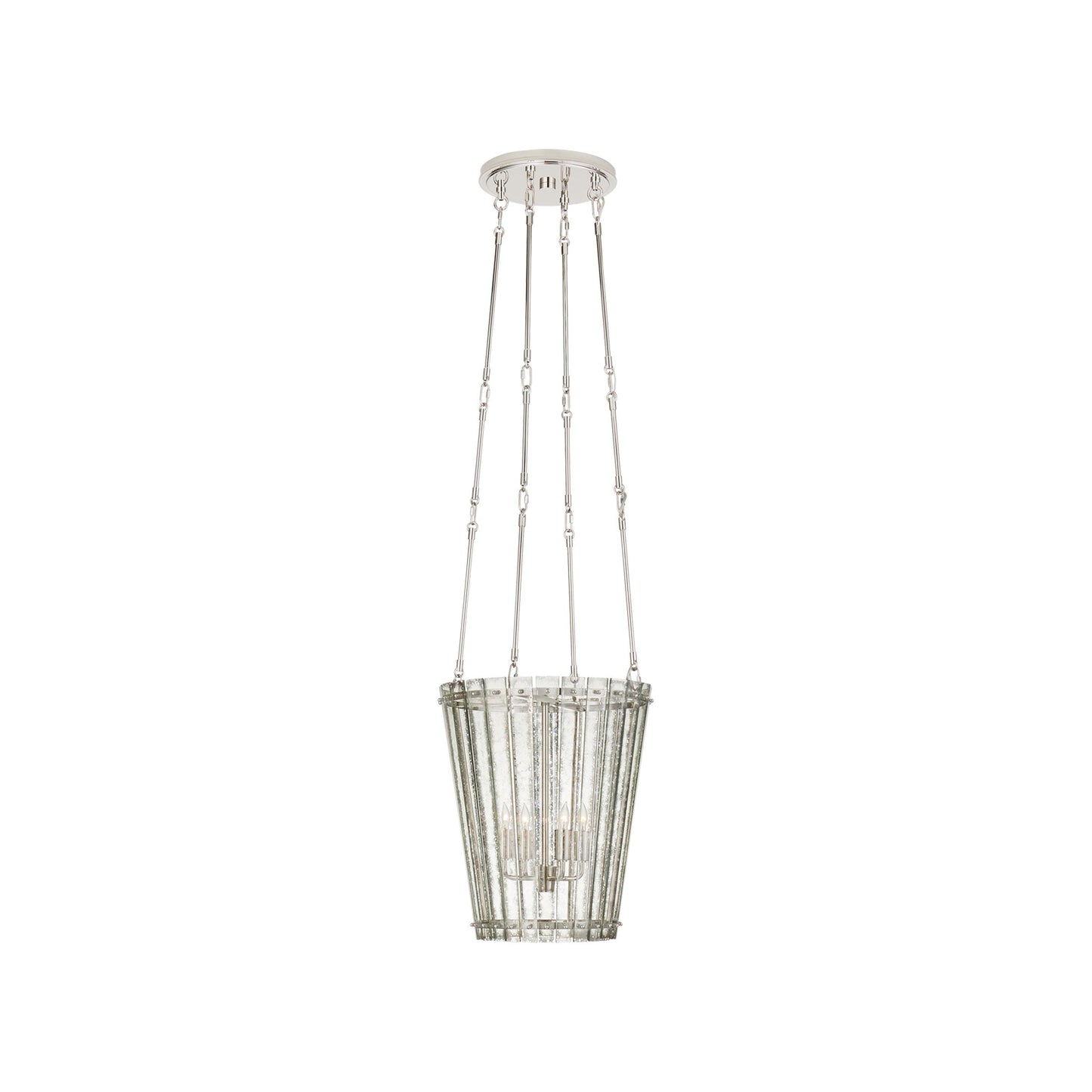 Cadence Chandelier in Polished Nickel (Small).