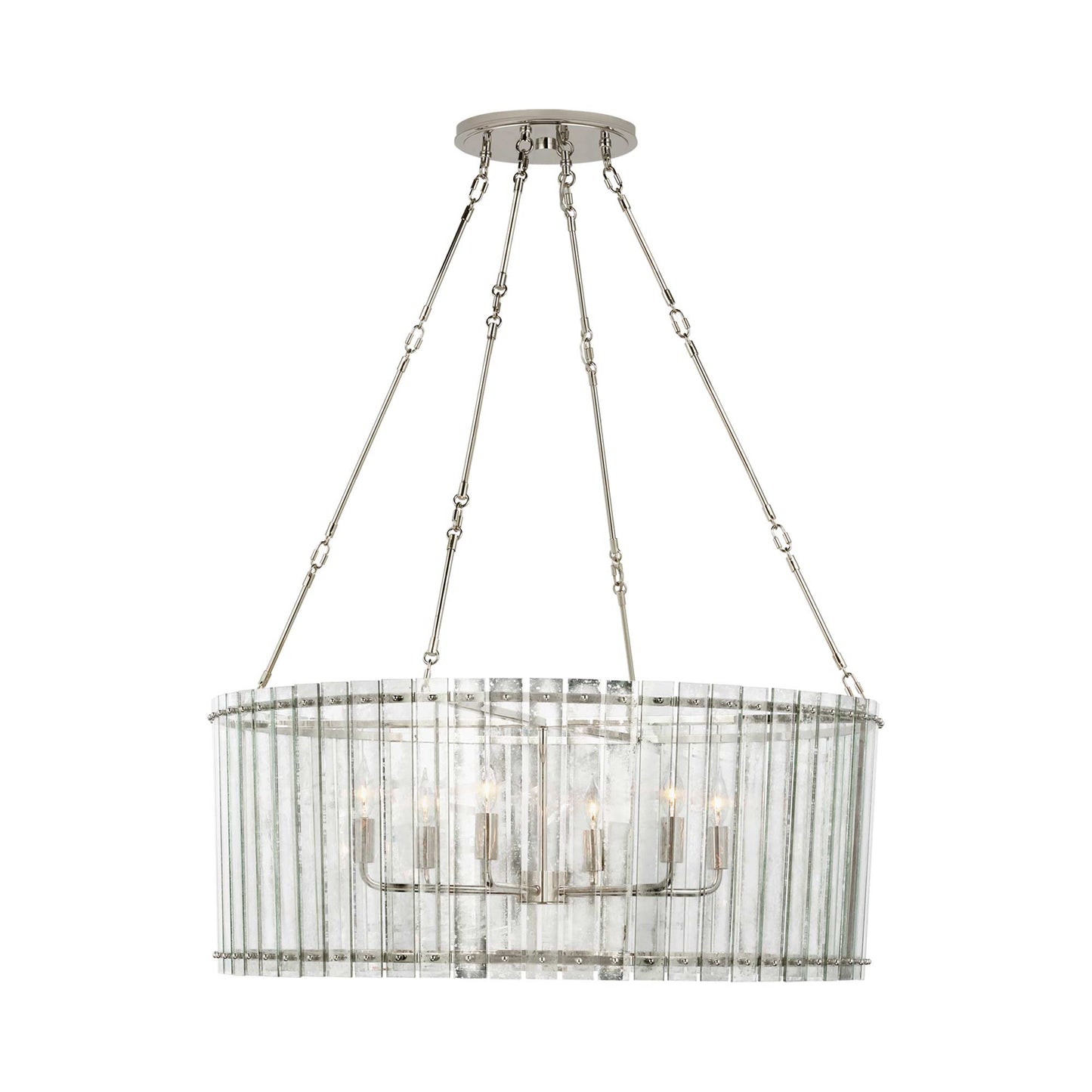 Cadence Chandelier in Polished Nickel (Large).