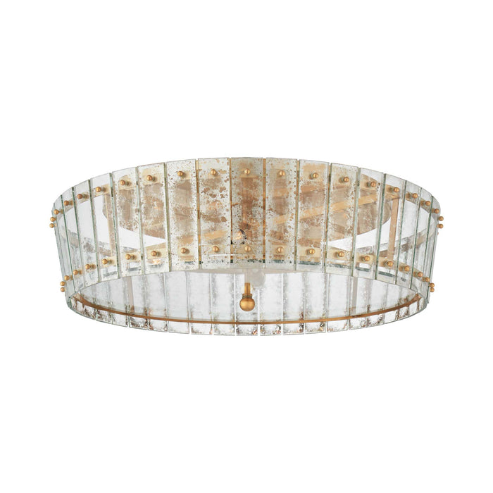 Cadence Flush Mount Ceiling Light in Hand-Rubbed Antique Brass (Large).