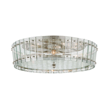 Cadence Flush Mount Ceiling Light in Polished Nickel (Large).