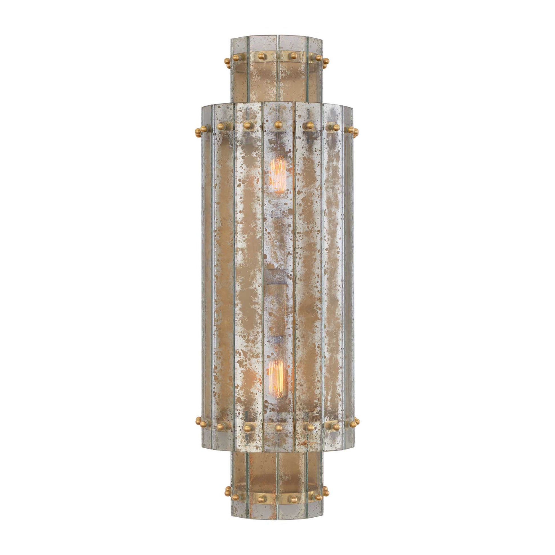 Cadence Wall Light in Hand-Rubbed Antique Brass (Large).