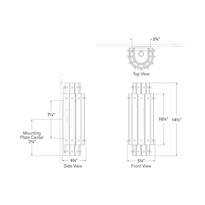 Cadence Wall Light - line drawing.