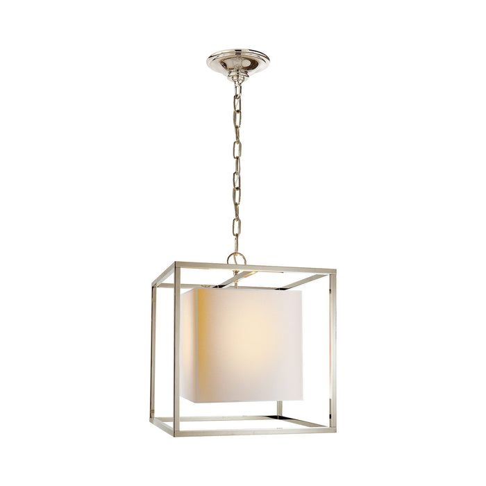 Caged Pendant Light in Polished Nickel (Small).
