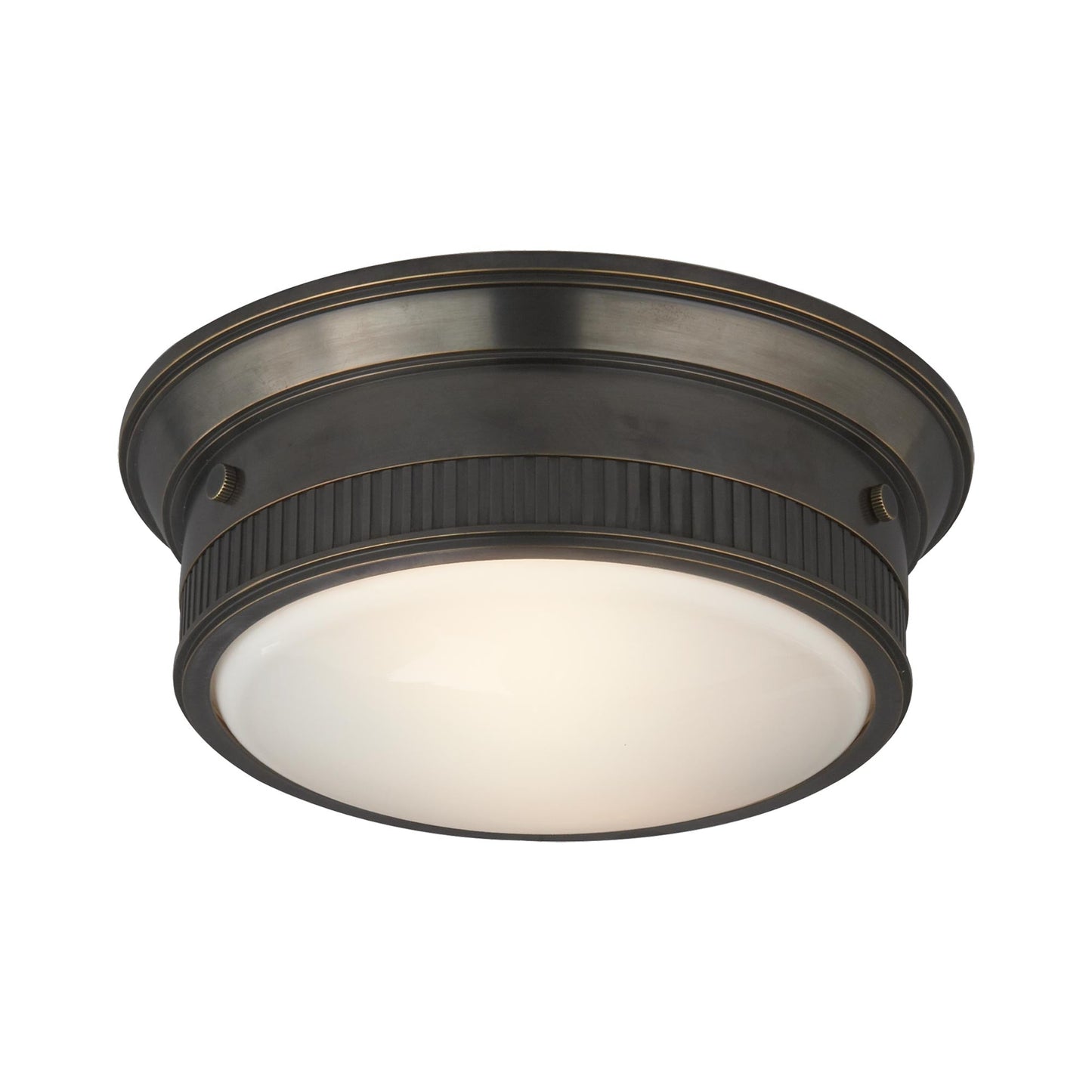 Calliope Flush Mount Ceiling Light in Bronze.