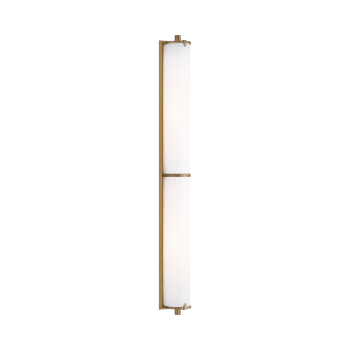 Calliope LED Vanity Wall Light in Hand-Rubbed Antique Brass.