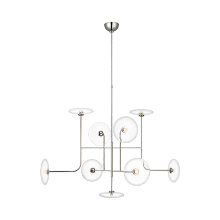 Calvino LED Chandelier in Polished Nickel (X-Large).