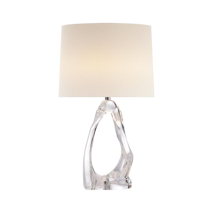Cannes Table Lamp in Clear Glass.