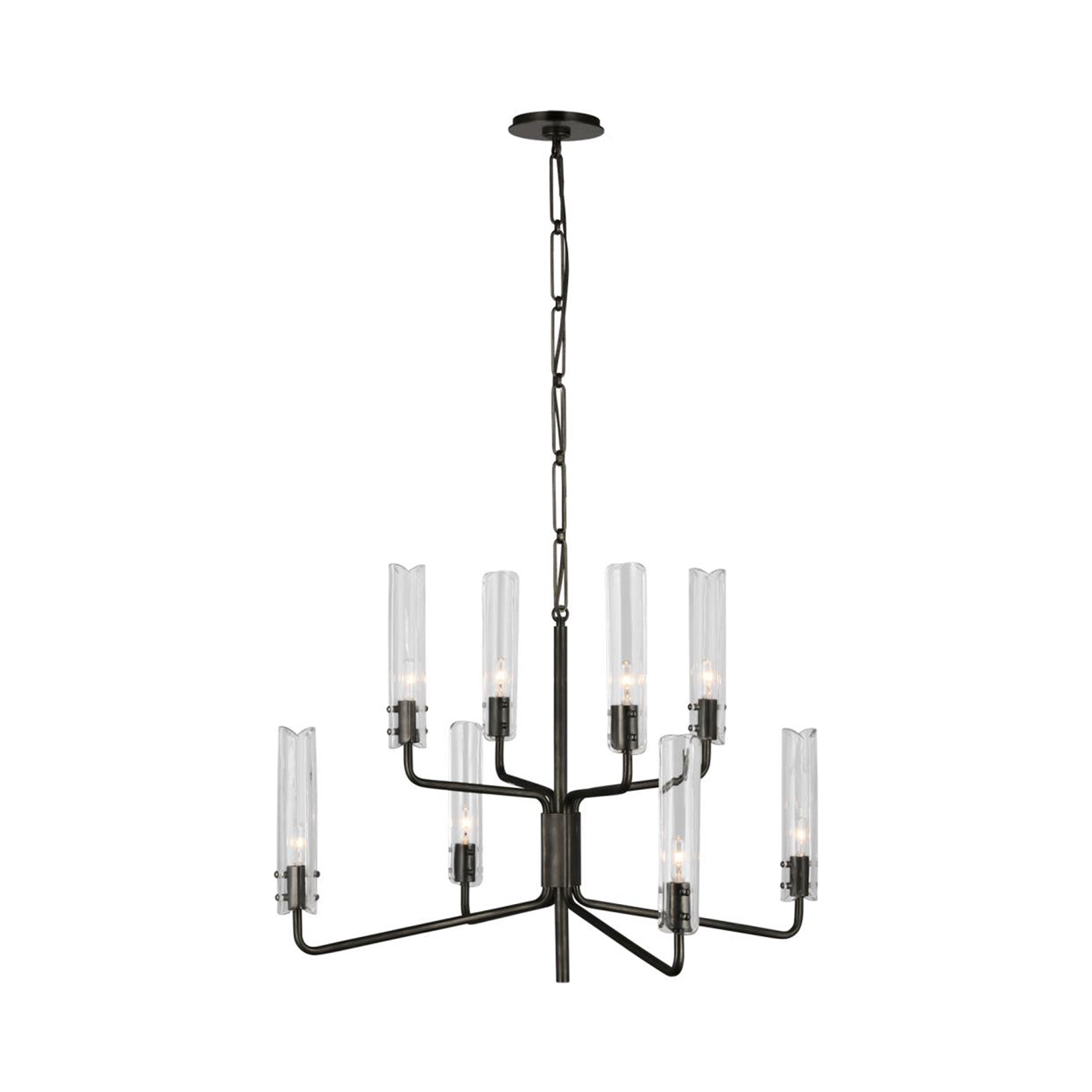 Casoria Two-Tier Chandelier in Bronze (32.25-Inch).