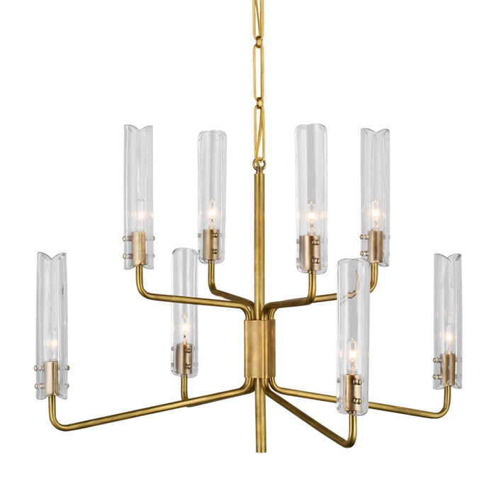 Casoria Two-Tier LED Chandelier in Detail.