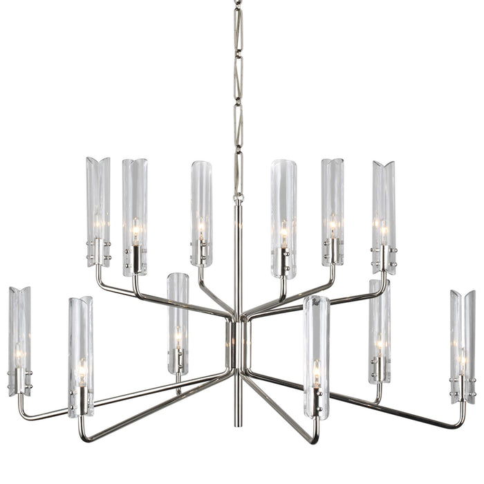 Casoria Two-Tier LED Chandelier in Detail.
