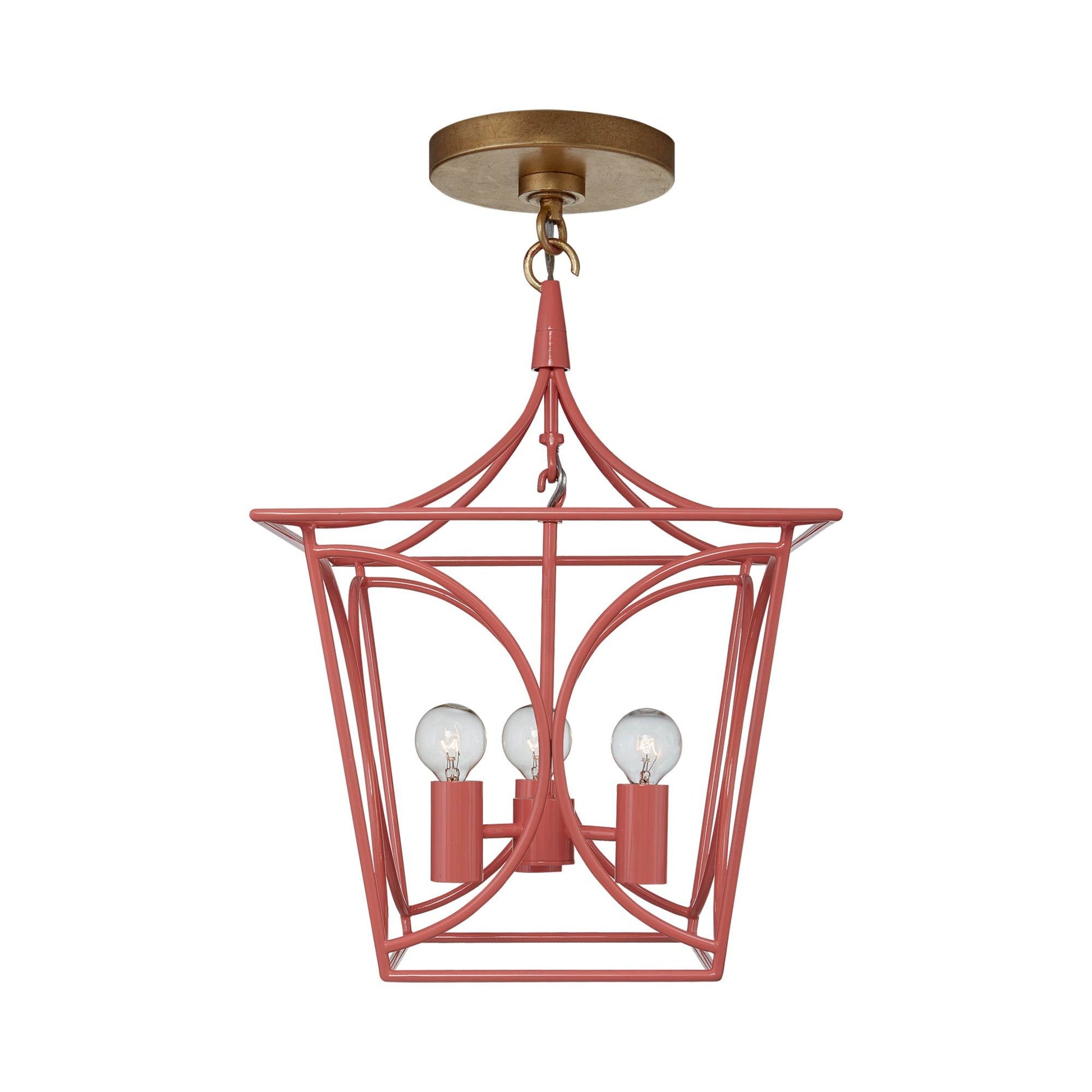 Cavanagh Pendant Light in Coral/Gild (Mini).