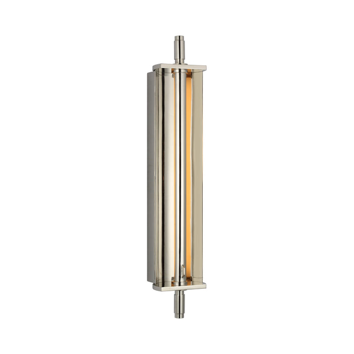 Cilindro Reflector LED Wall Light in Polished Nickel.