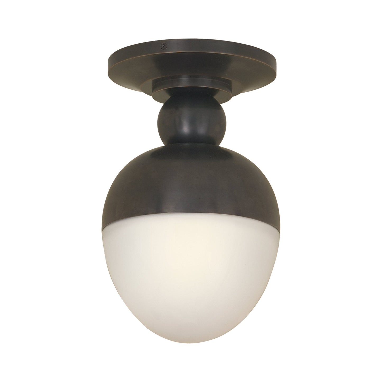 Clark Flush Mount Ceiling Light in Bronze.