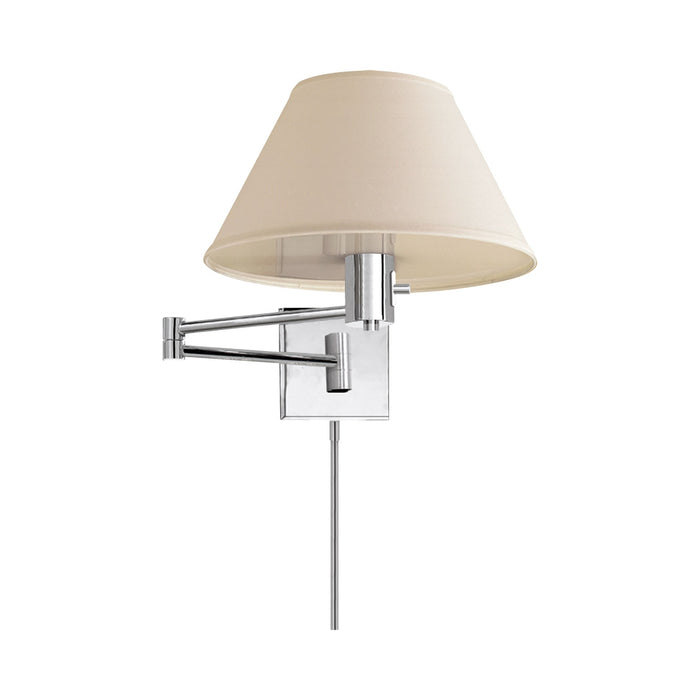 Classic Swing Arm Wall Light in Polished Nickel.